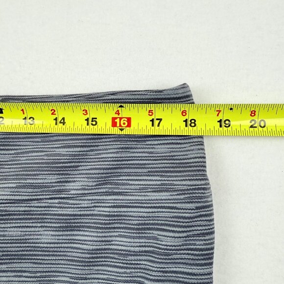 Terra & Sky Women's Space Dye Grey Capri Legging Plus Size 1X (16W-18W) NWT - Picture 8 of 11
